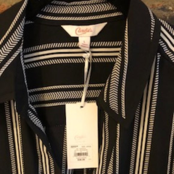 STRIPED BLOUSE NWT - Picture 2 of 3